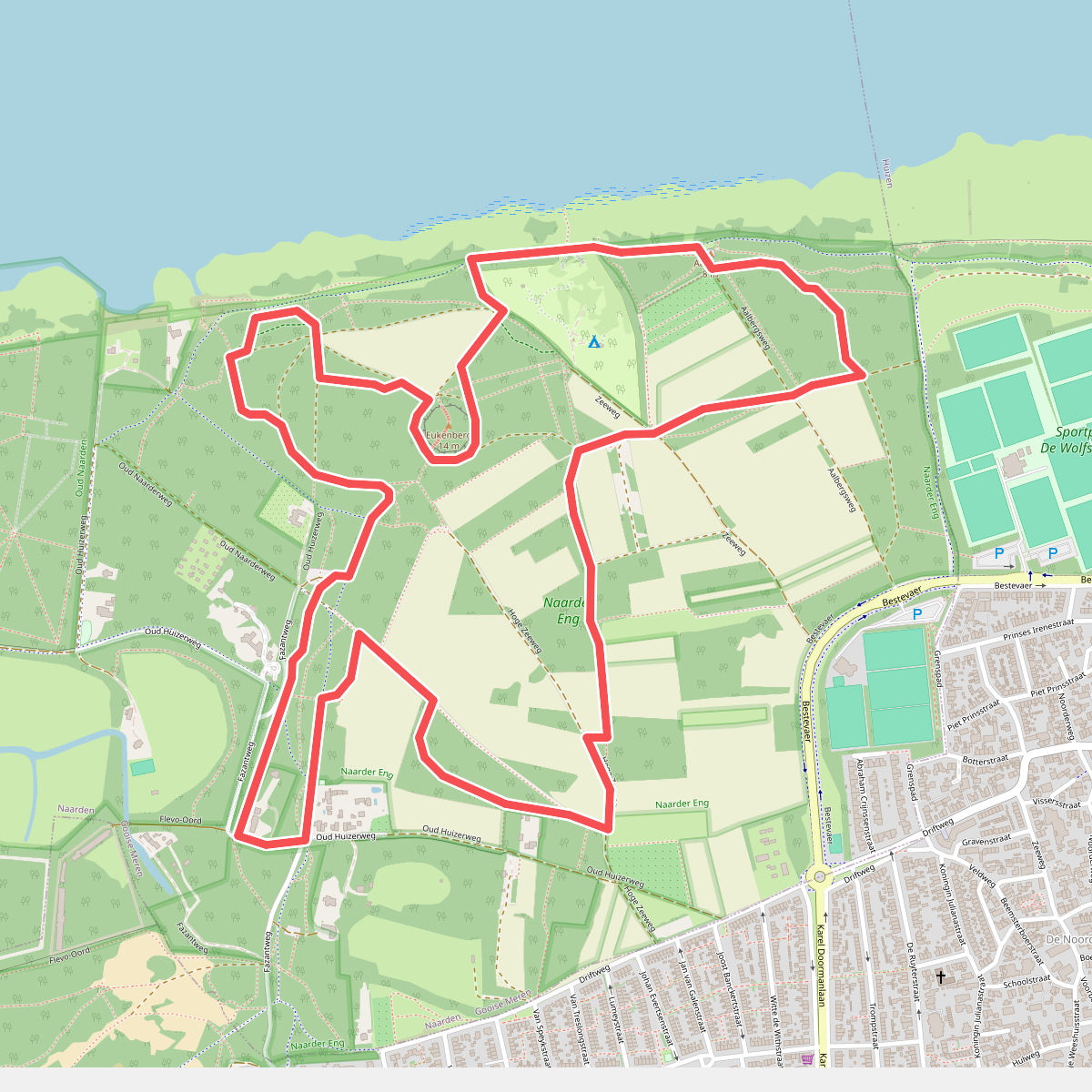 Naarder Engroute (rood)