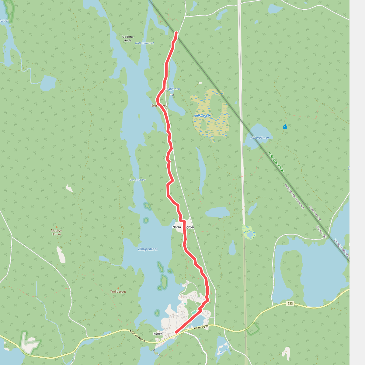 Connector border Örebrö län/Dalarnas län - Bergslagsleden