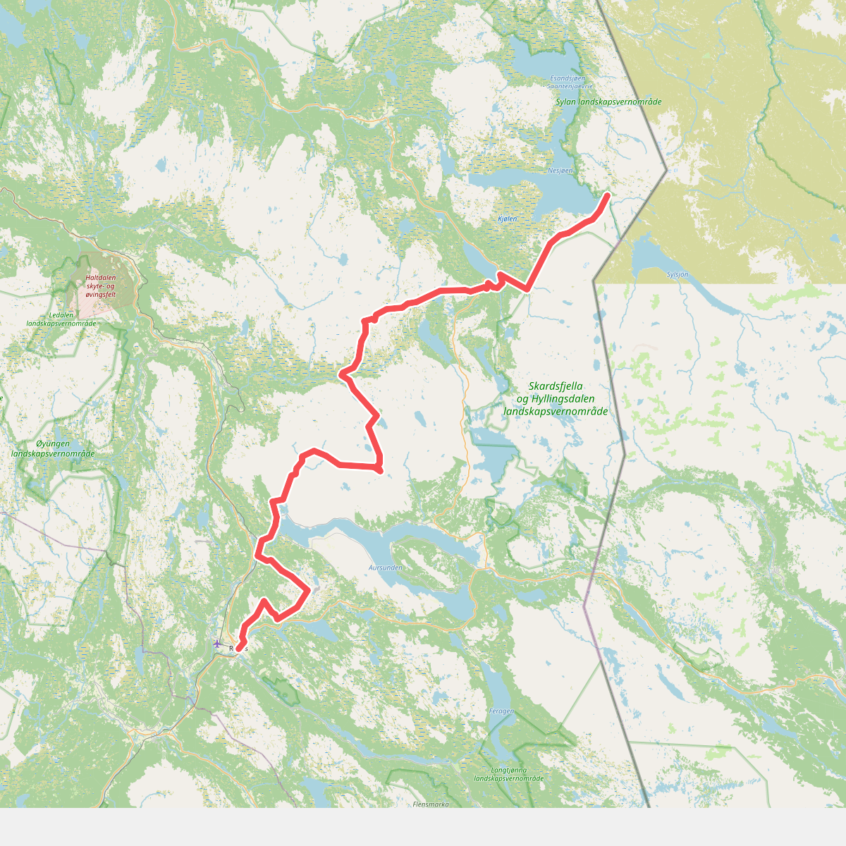 European Long distance path E1 - Norway, Røros-Nedalshytta