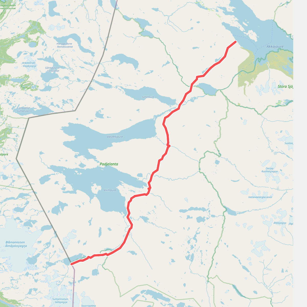 European Long distance path E1 - Sweden, Norrbottens län (south)