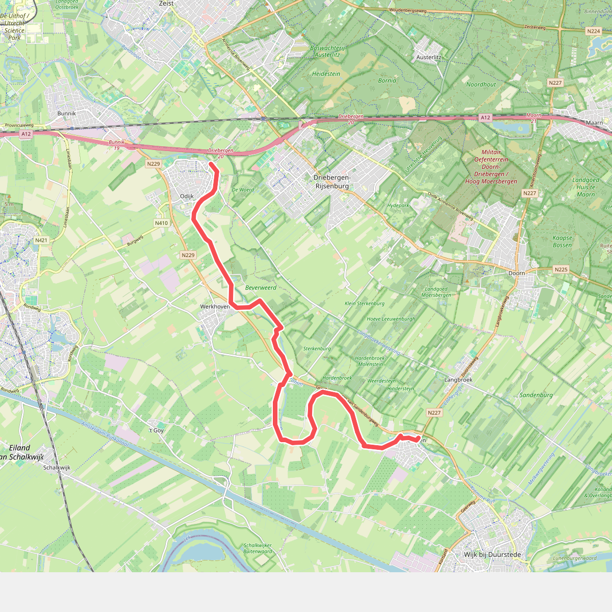 Odijk Cothen · Utrechtpad etappe 2