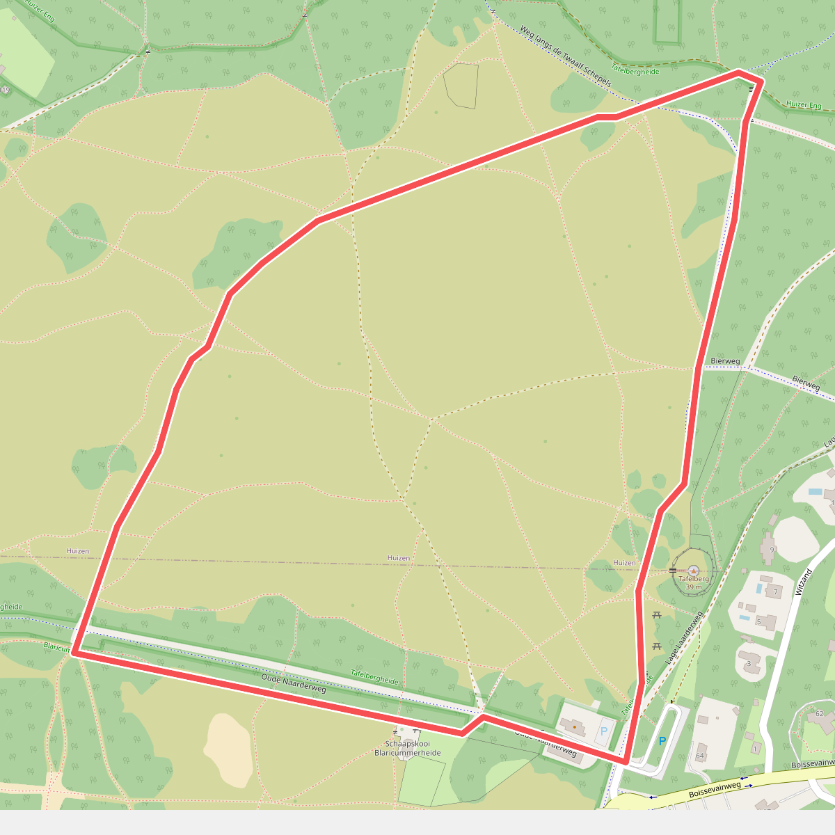 Tafelbergheideroute (oranje)