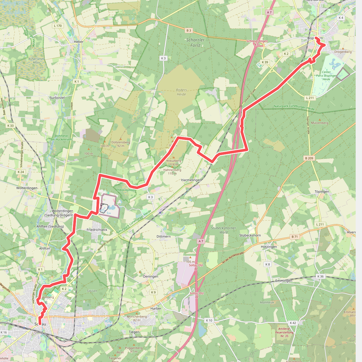 Heidschnuckenweg Etappe 6 Bispingen - Soltau