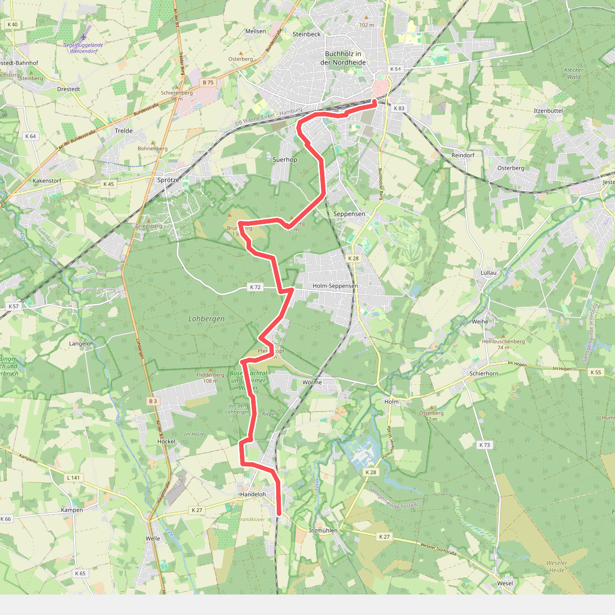Heidschnuckenweg Etappe 2: Buchholz i.d. Nordheide - Handeloh