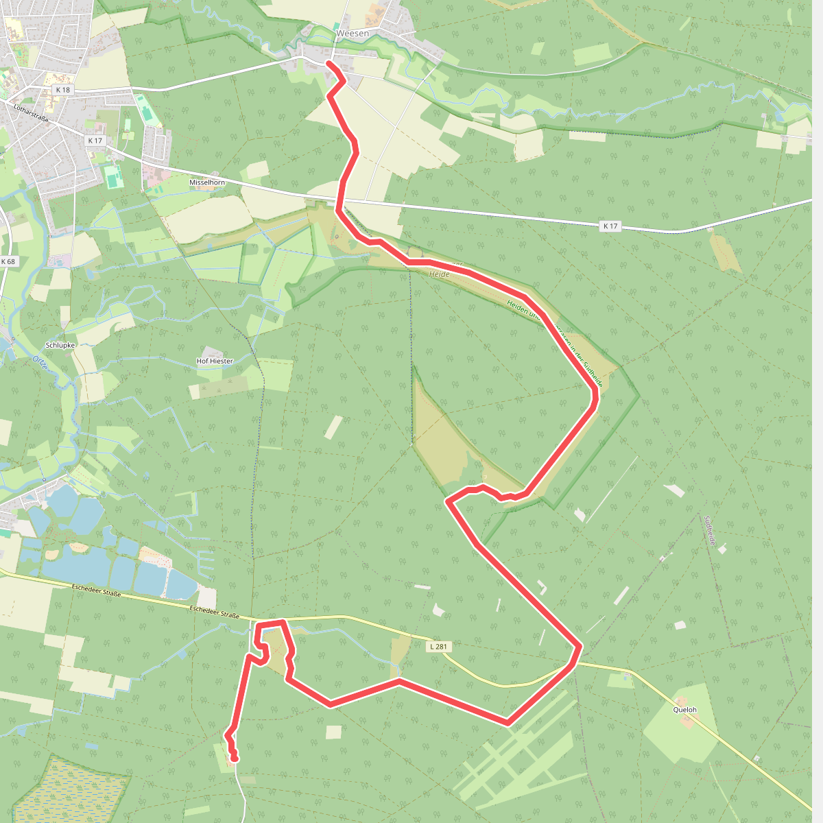 Heidschnuckenweg Etappe 12: Weesen - Dehningshof
