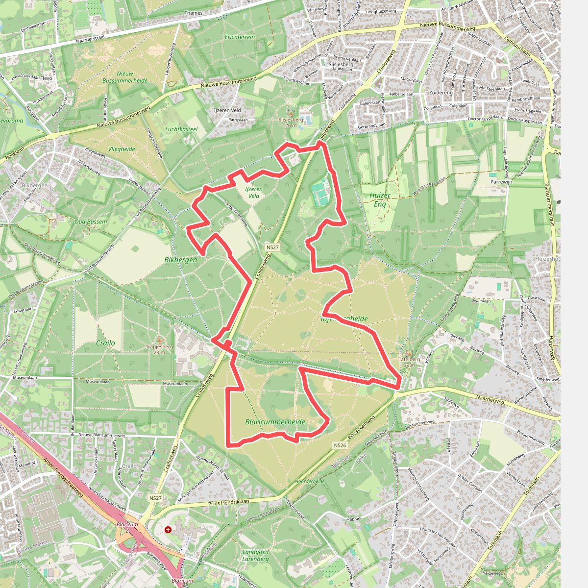 Bikbergenroute (zwart)
