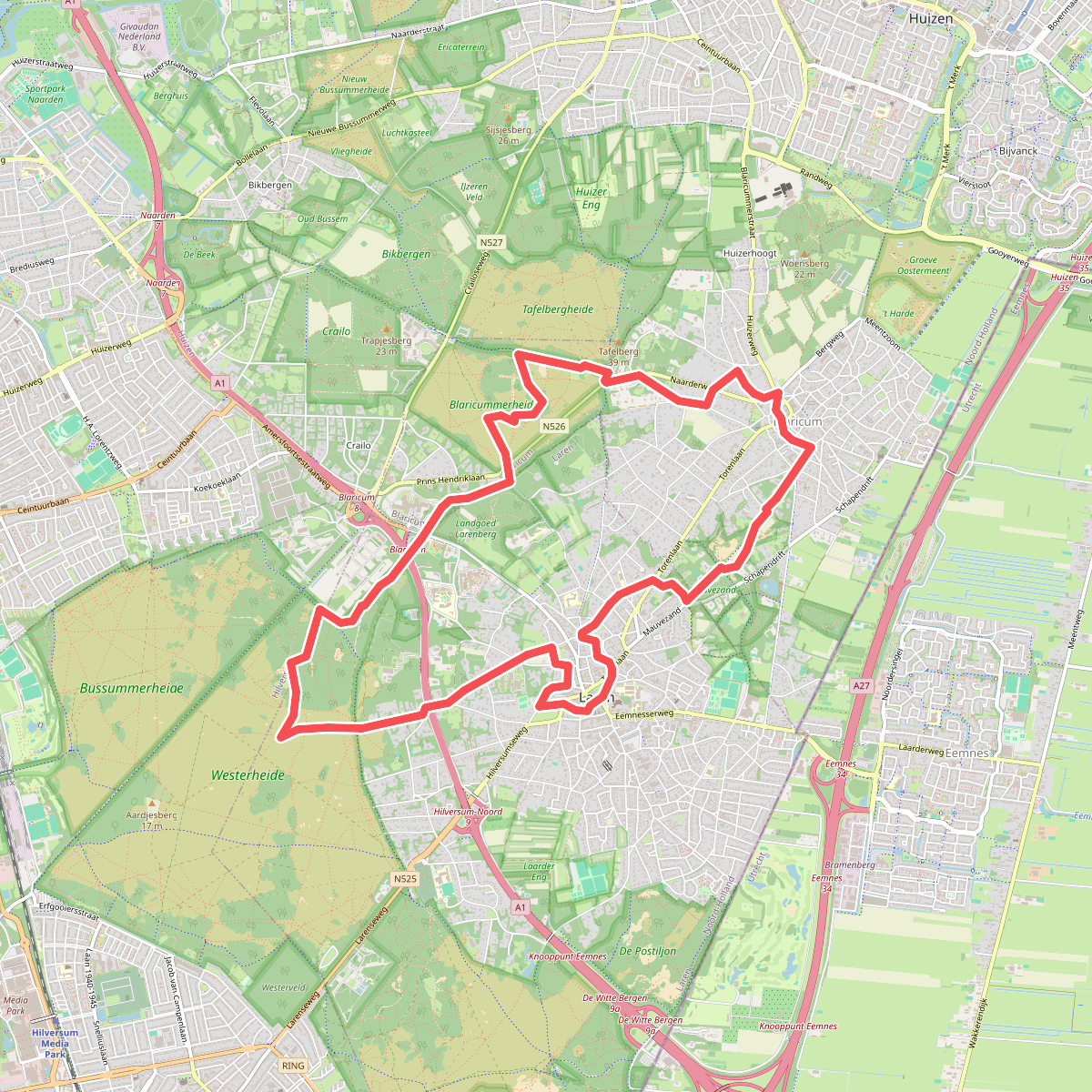 Westerheideroute (paars)