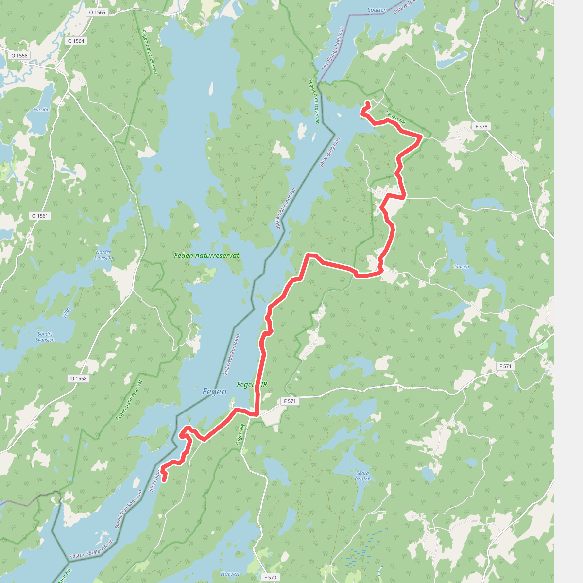 Gislavedsleden Grävlingabackarna - Boberg