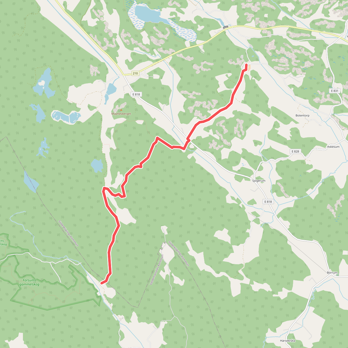 Östgötaleden: Forsum-Nartorp