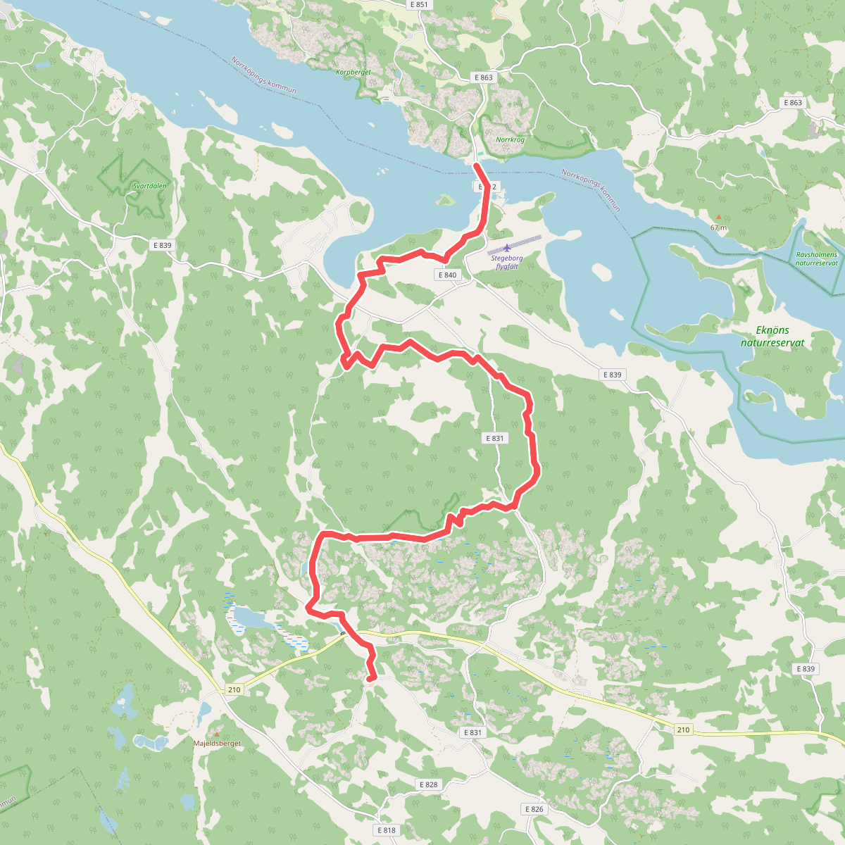 Östgötaleden: Nartorp-Stegeborg