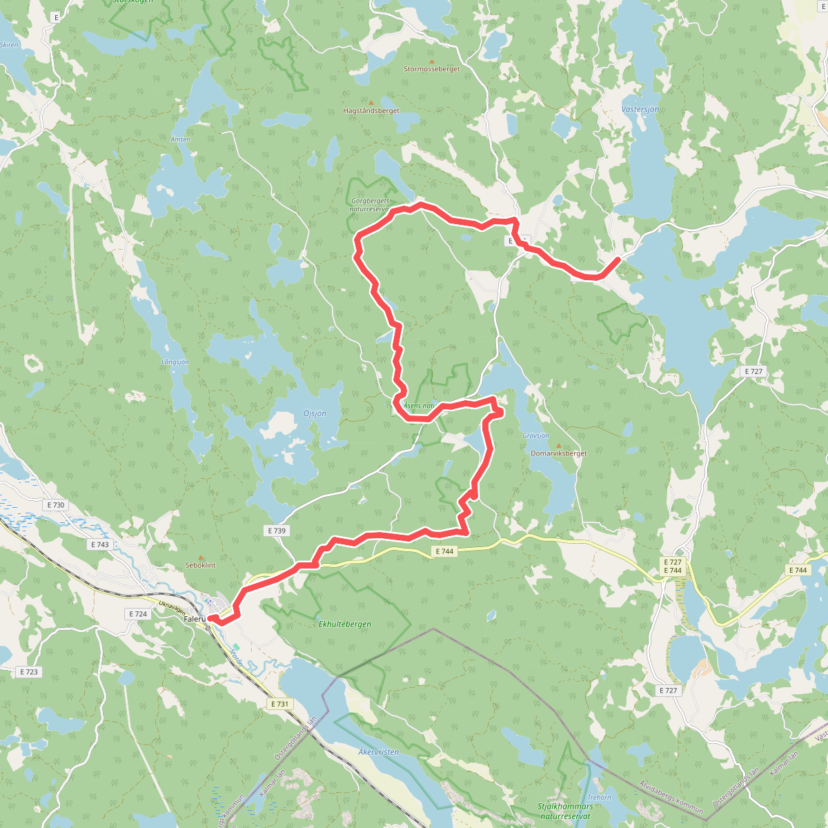 Östgötaleden: Falerum-Vadet