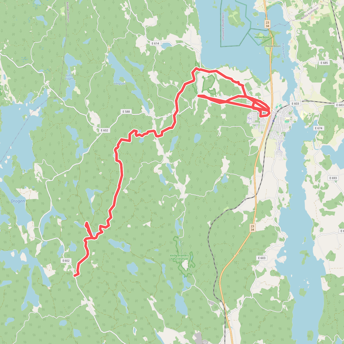 Östgötaleden: Pålhult-Rimforsa