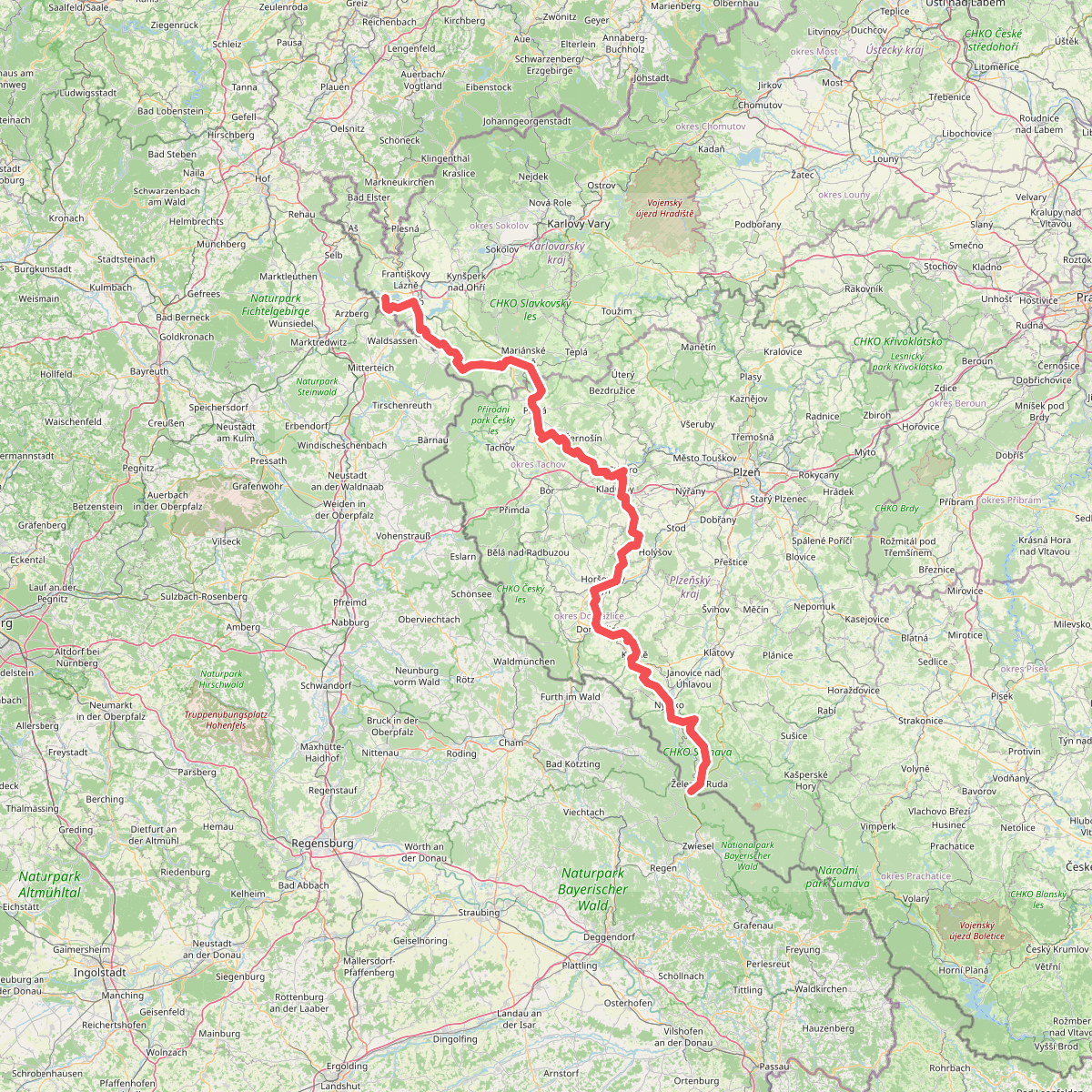European long distance path E6 - part Czech Republic