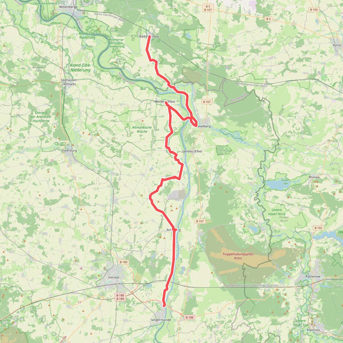 St. Jakobus Pilgerweg (Bad Wilsnack - Tangermünde)