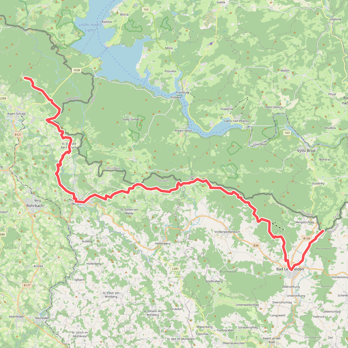 Europäischer Fernwanderweg E10 (CZ-Grenze bis Bärenstein)