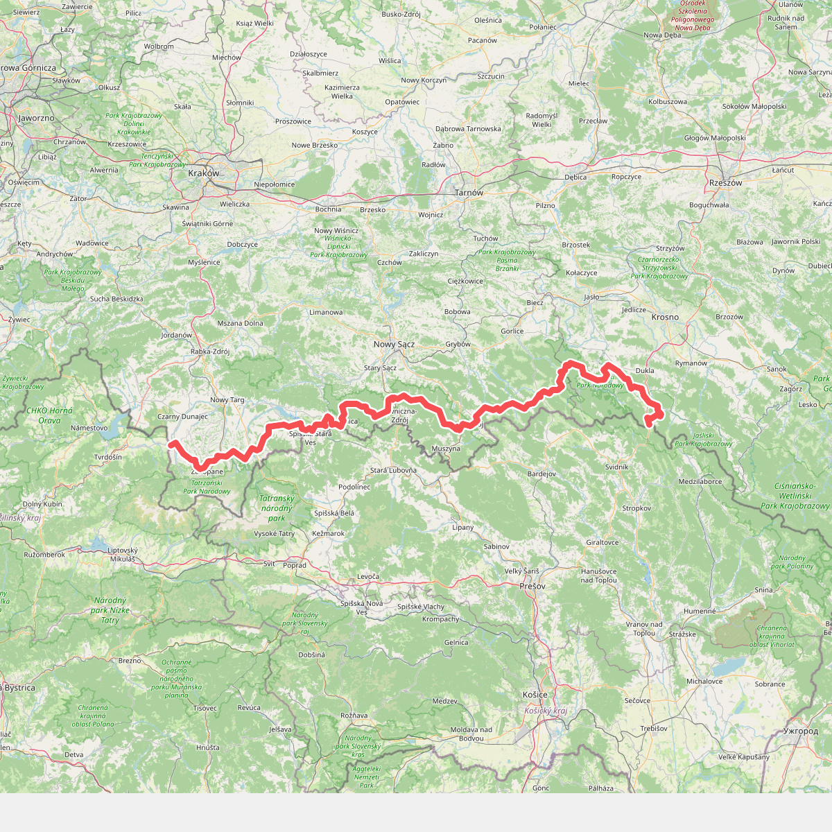 European long distance path E3 - part Poland (east)