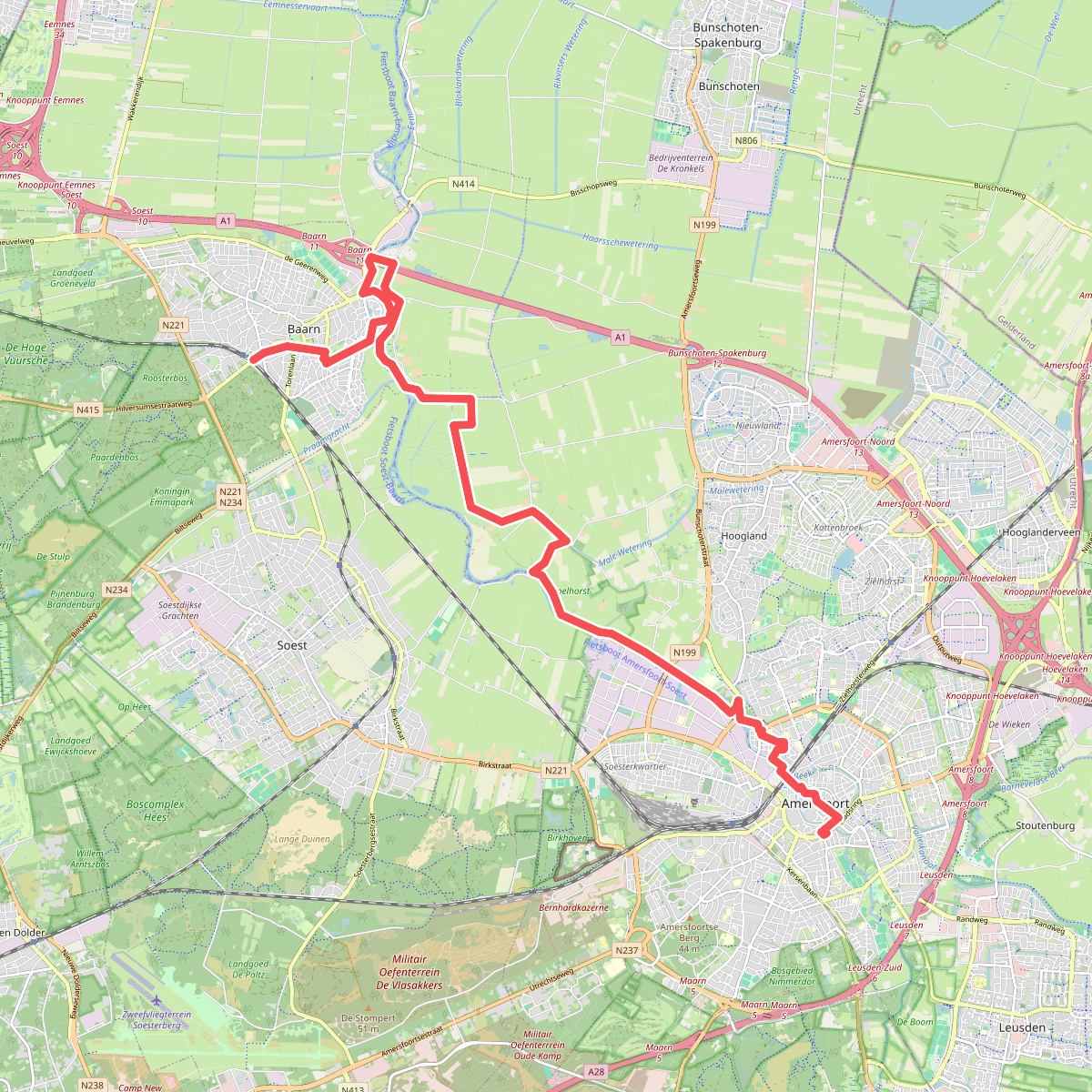 Amersfoort - Baarn · Utrechtpad etappe 8