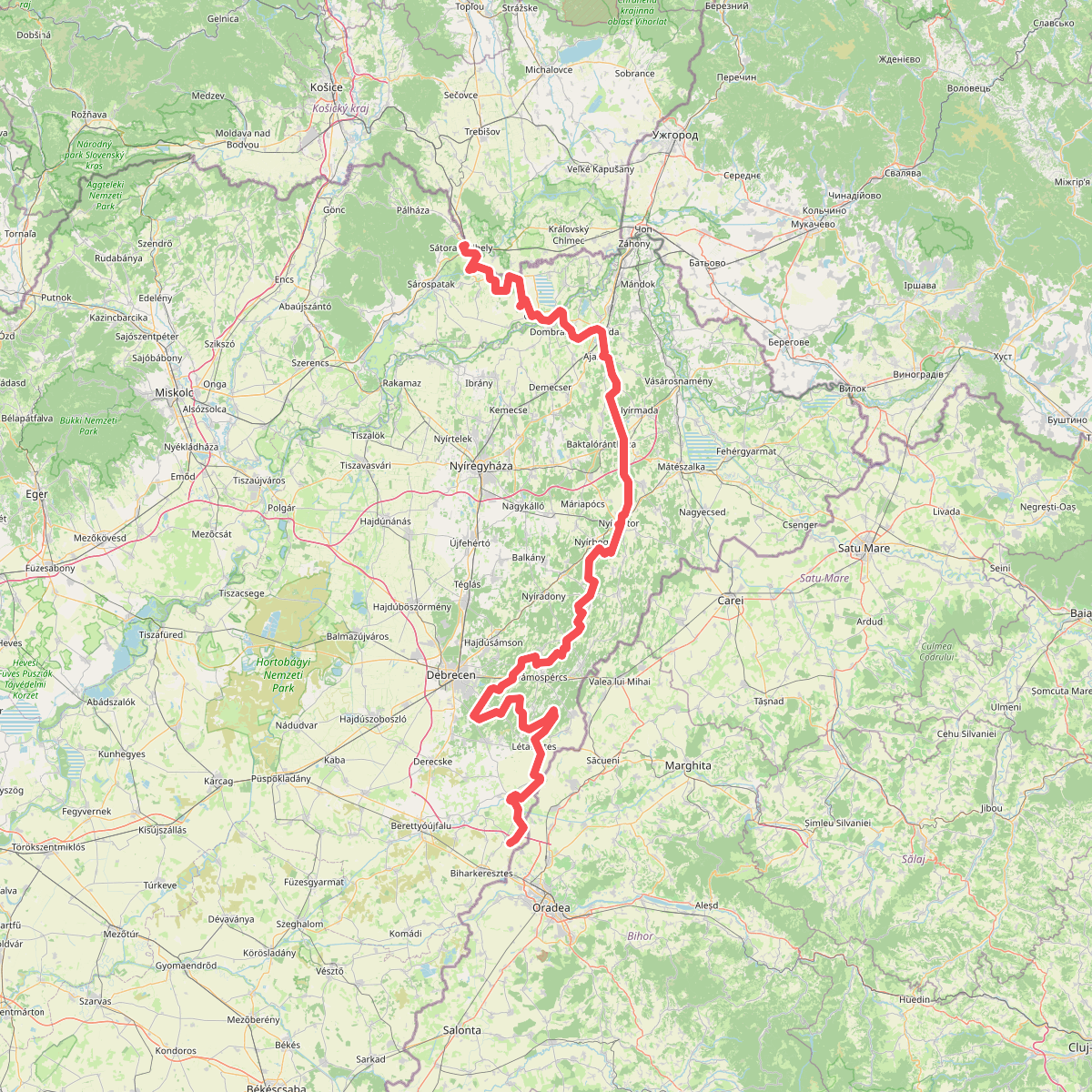 E3 európai hosszútávú turistaút (Mo.-i szakasz)