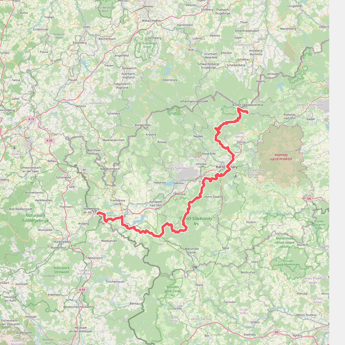 European long distance path E3 - part Czech Republic, North West