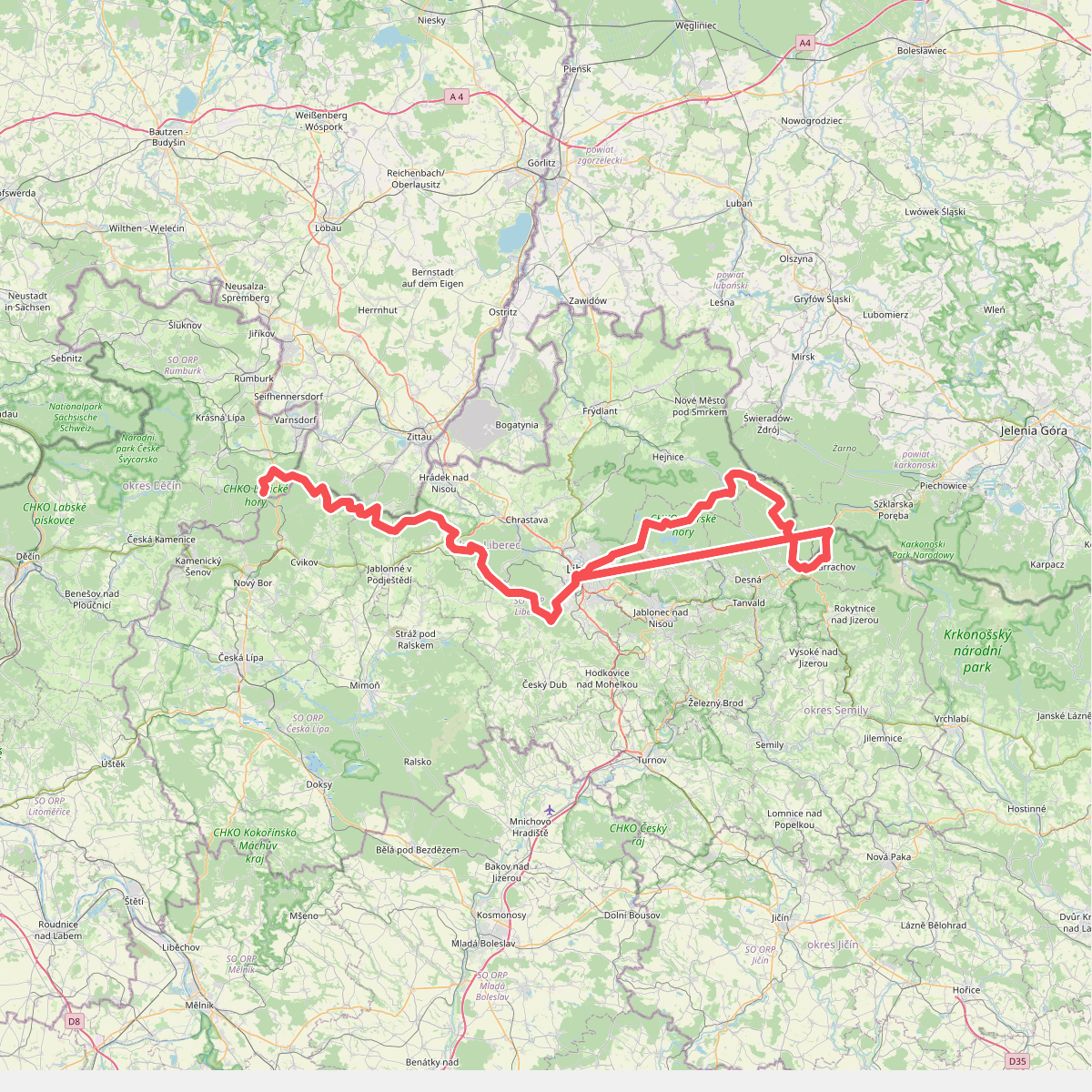 European long distance path E3 - part Czech Republic, North East