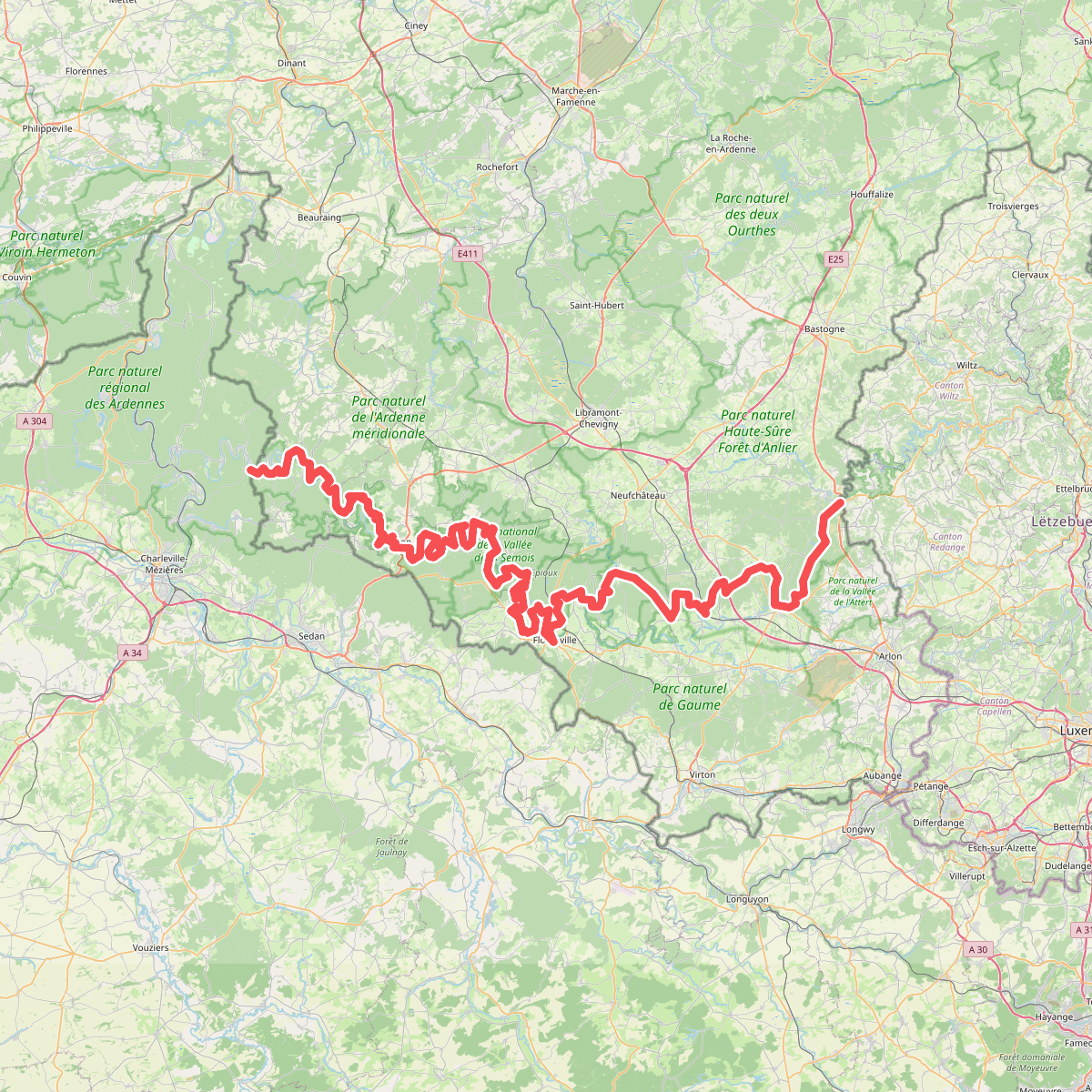 European long distance path E3 - part Belgium