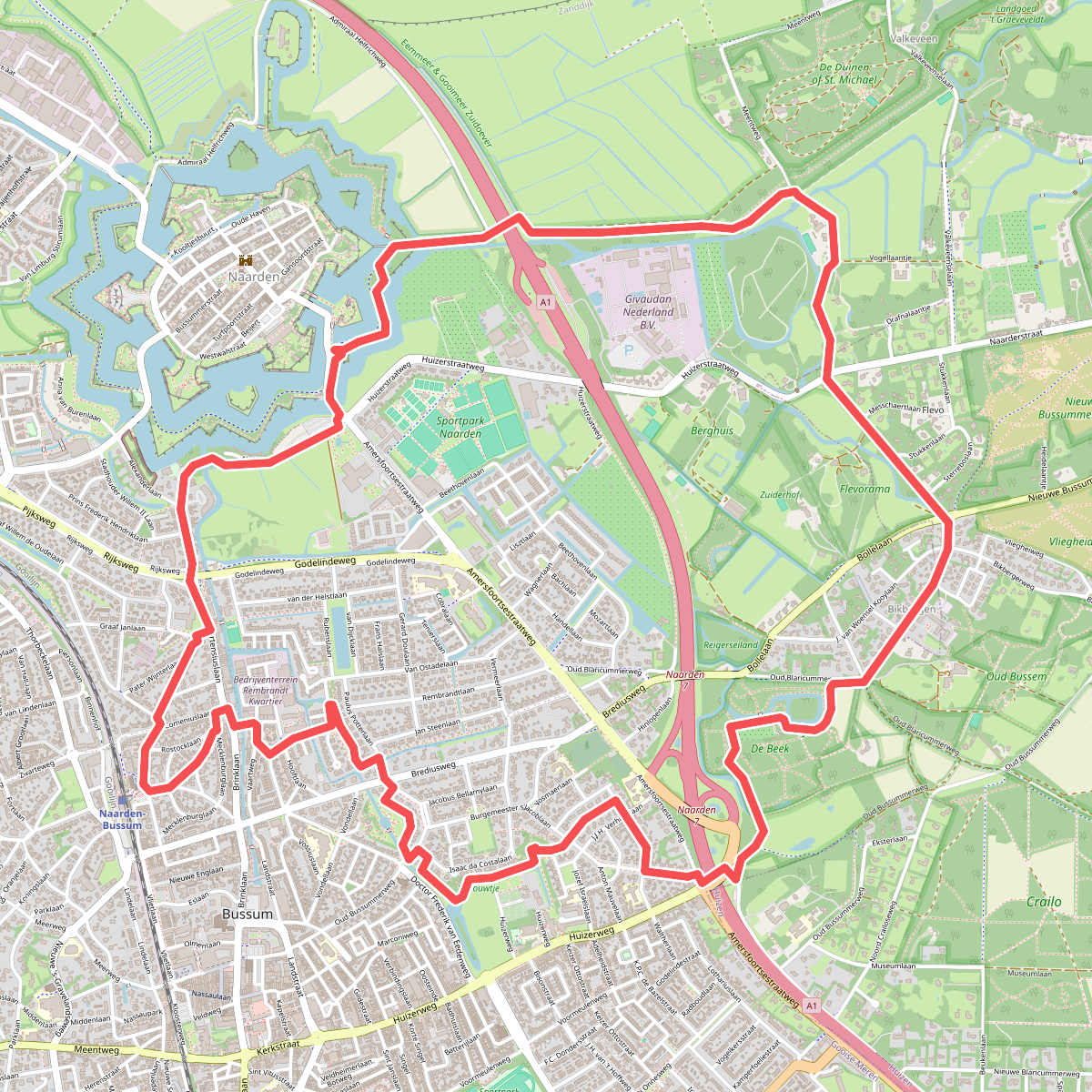 Brediusroute (oranje)
