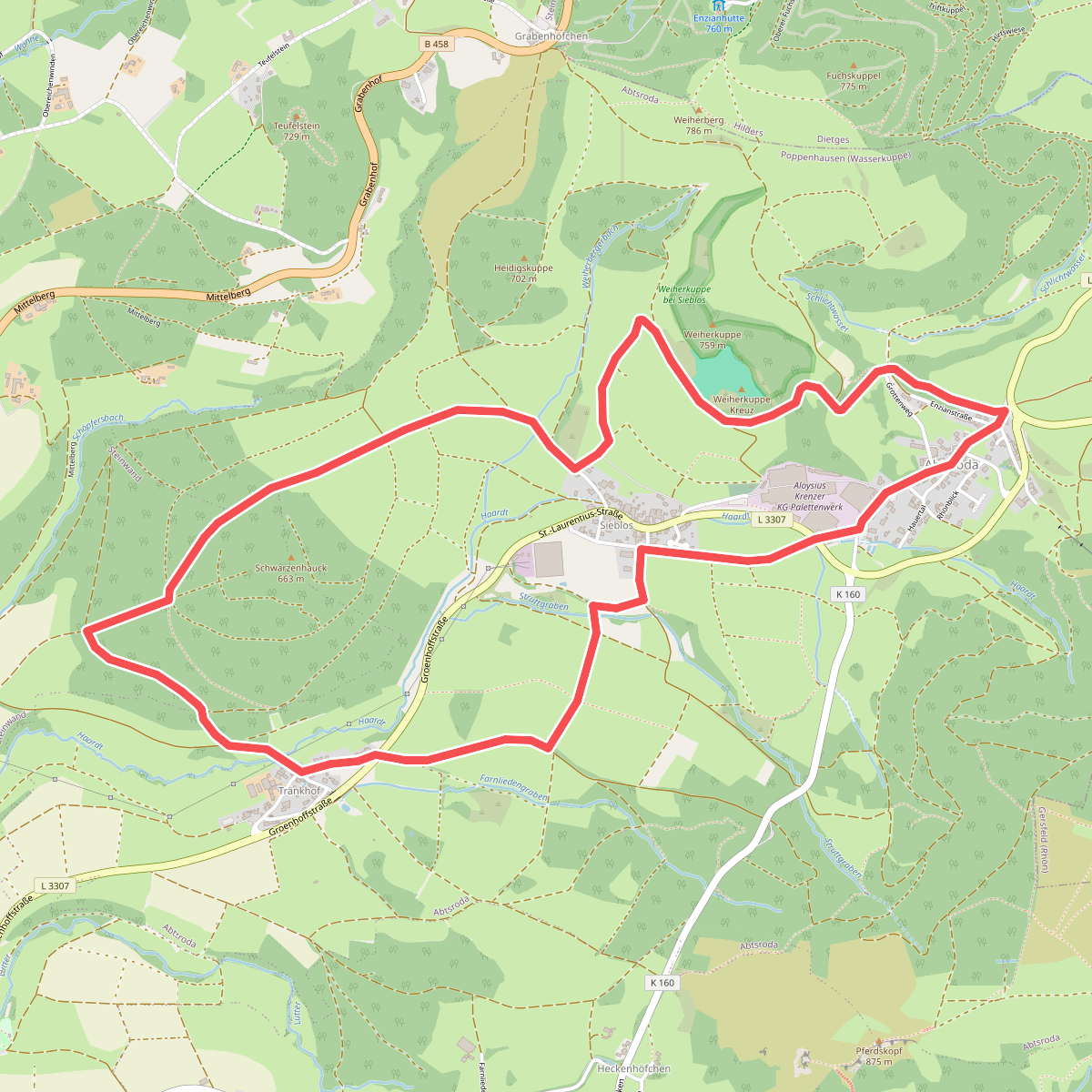 Abtsroda - Rhön-Rundweg 7