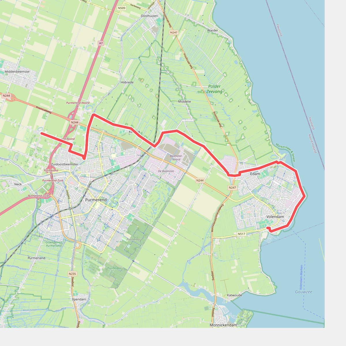 Volendam - Halfweg · Waterliniepad etappe 1