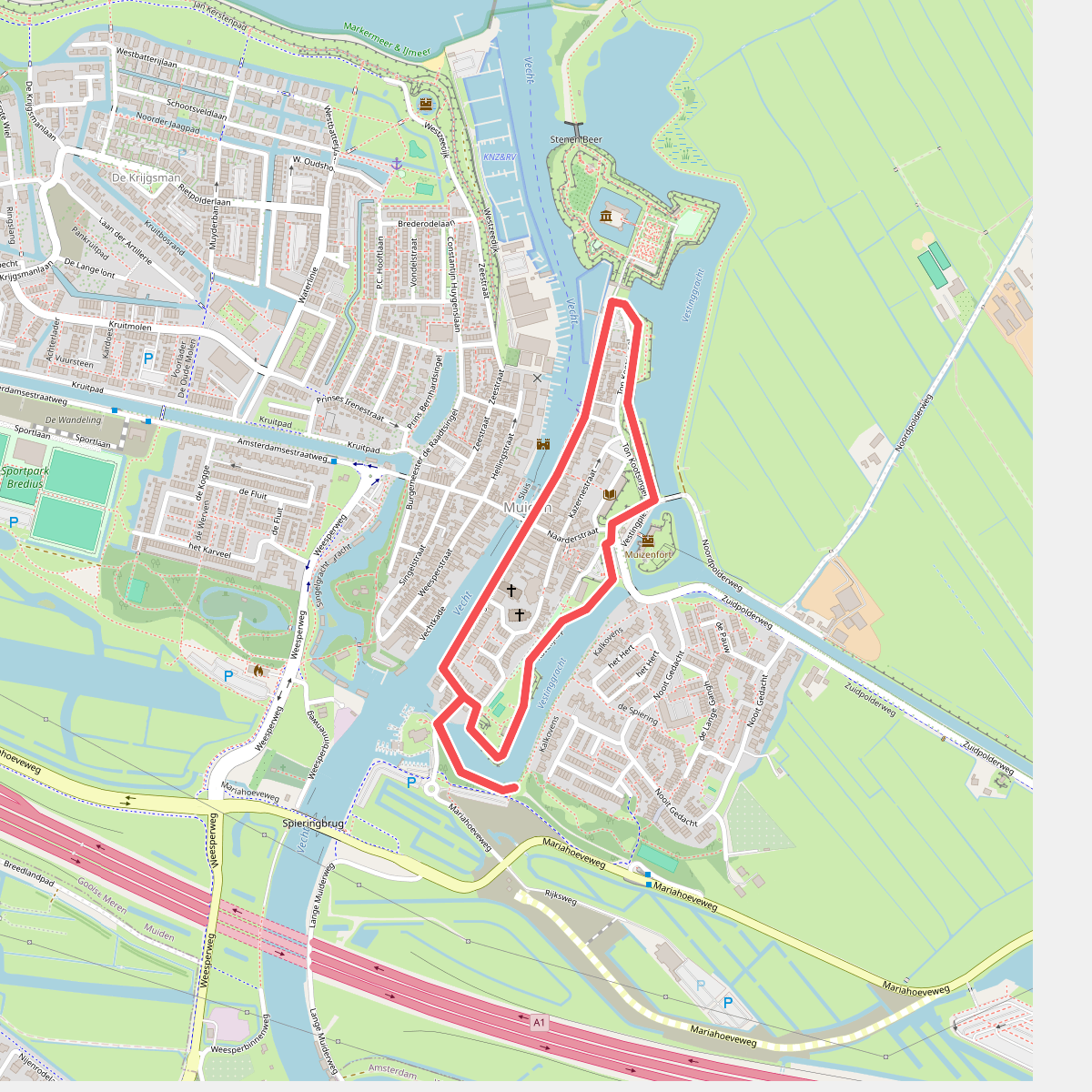 Ommetje Muiderslot (rood)