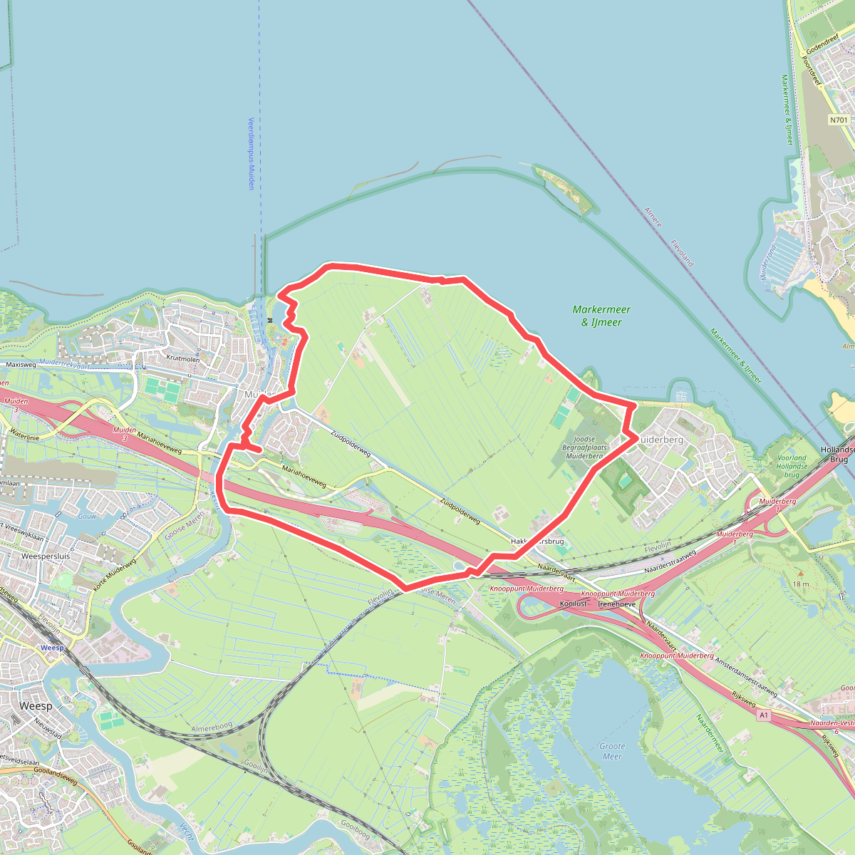 Muiderbergroute (groen)