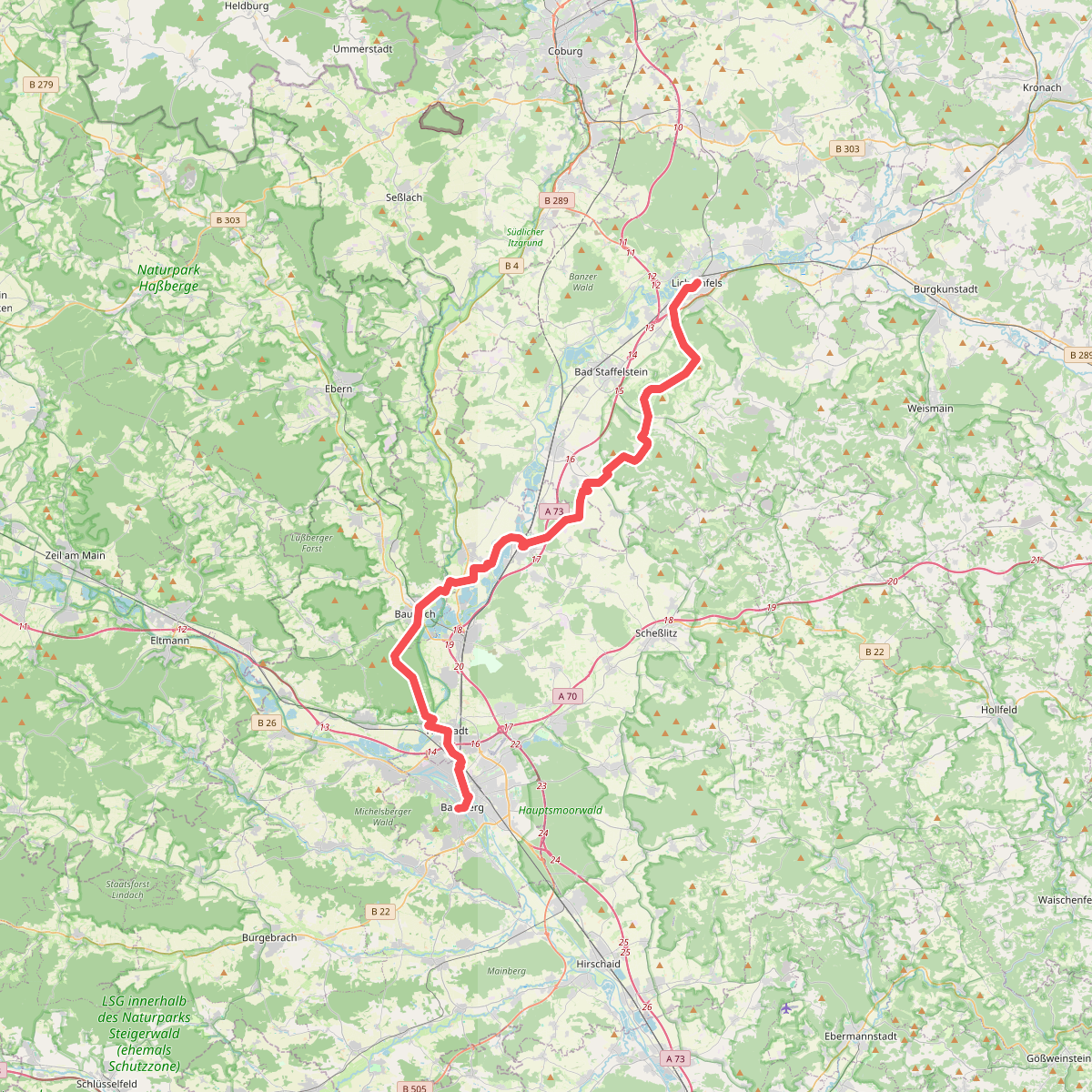 Fränkischer Jakobsweg Lichtenfels-Bamberg