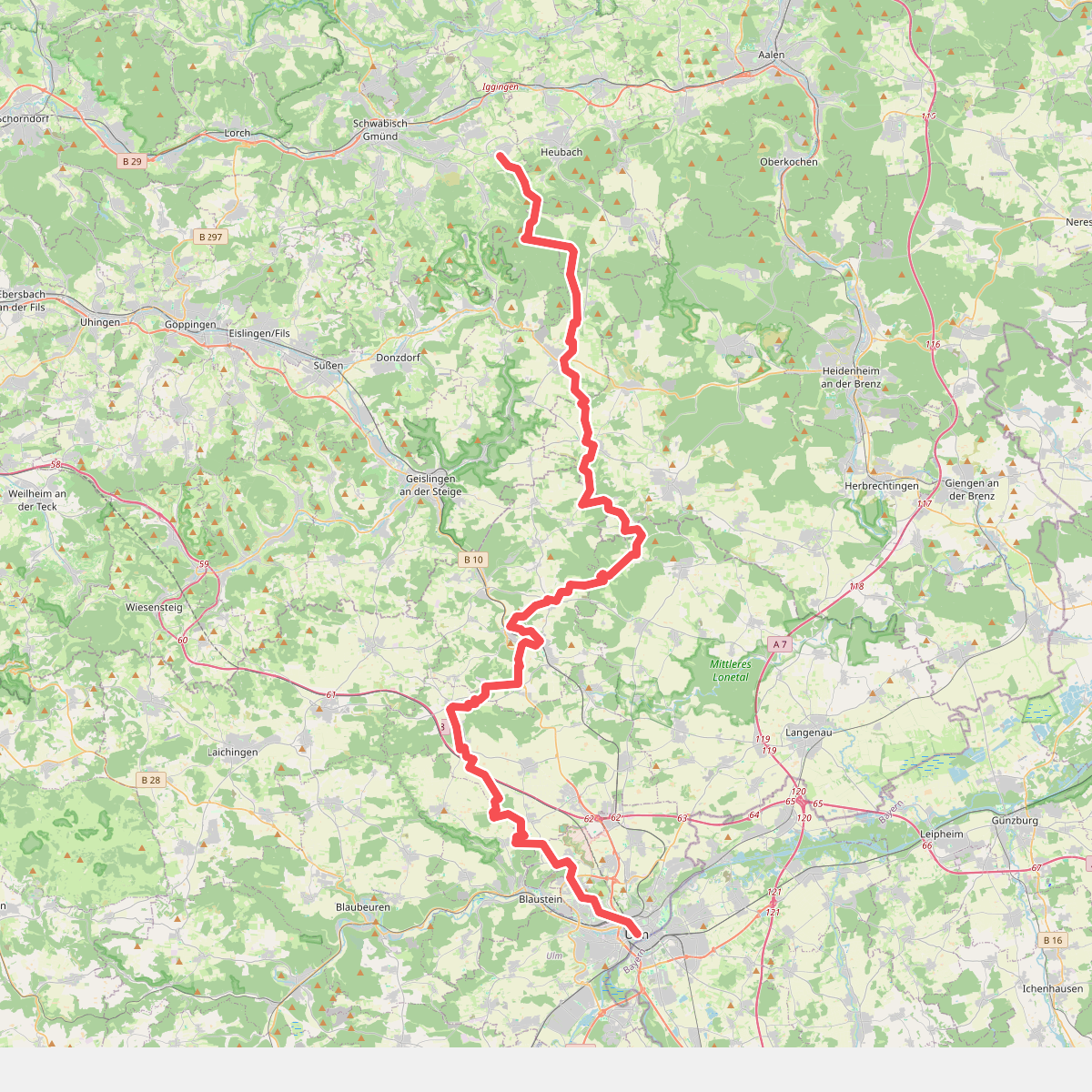 Jakobsweg Bargau - Ulm