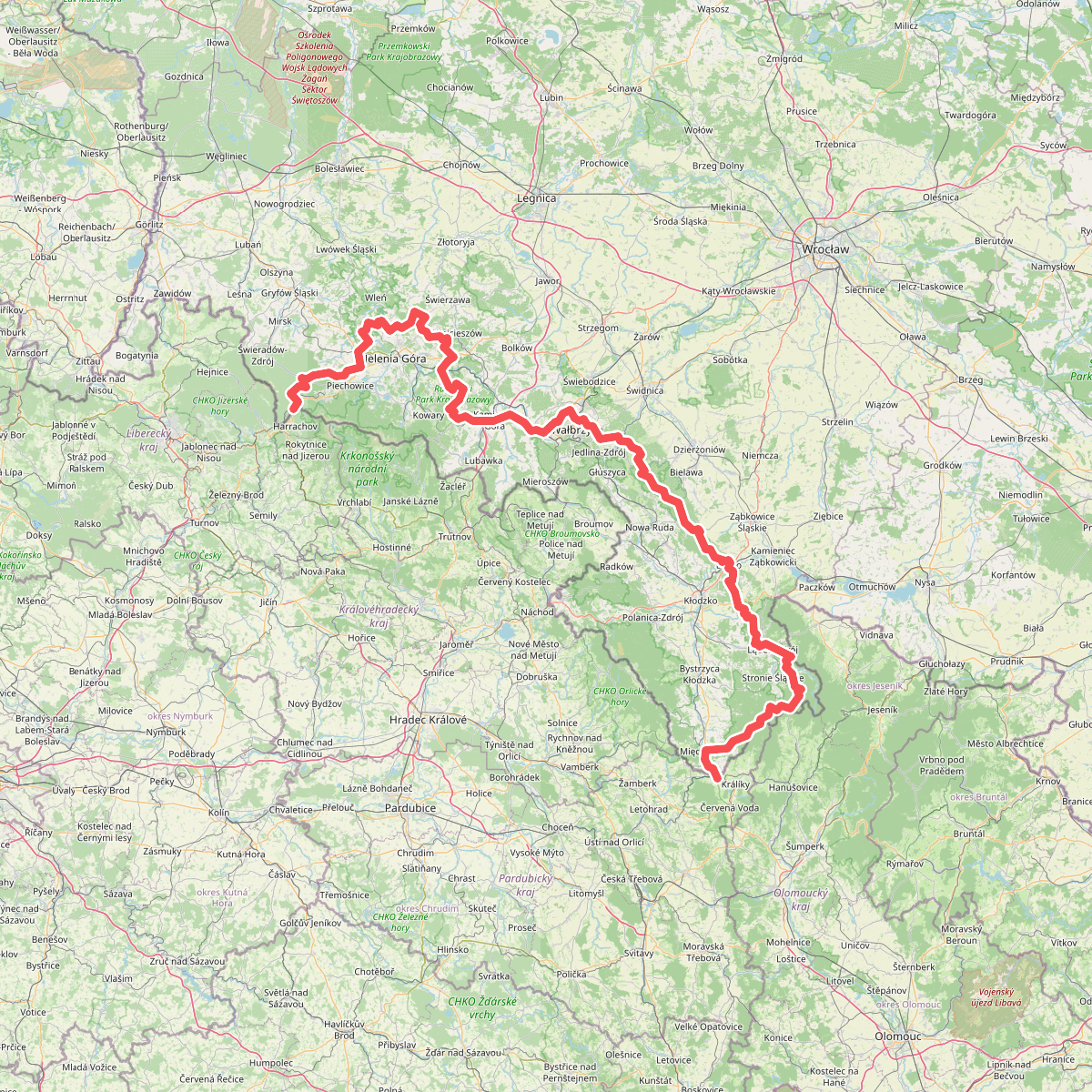 Internationaler Bergwanderweg Eisenach–Budapest (Polen West)