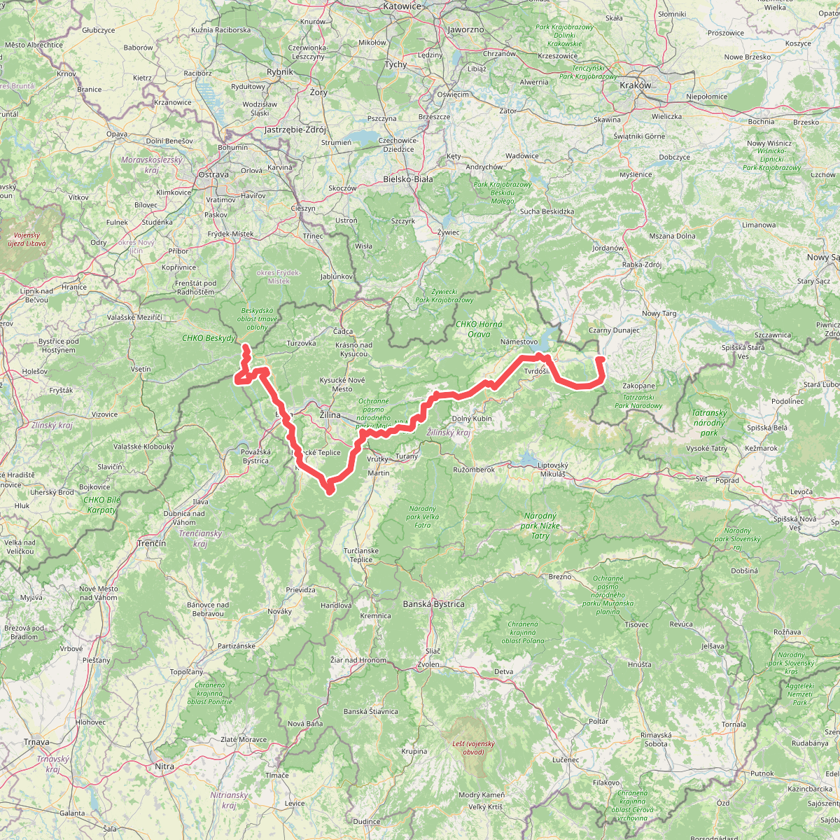 Internationaler Bergwanderweg Eisenach–Budapest (Slowakei West)