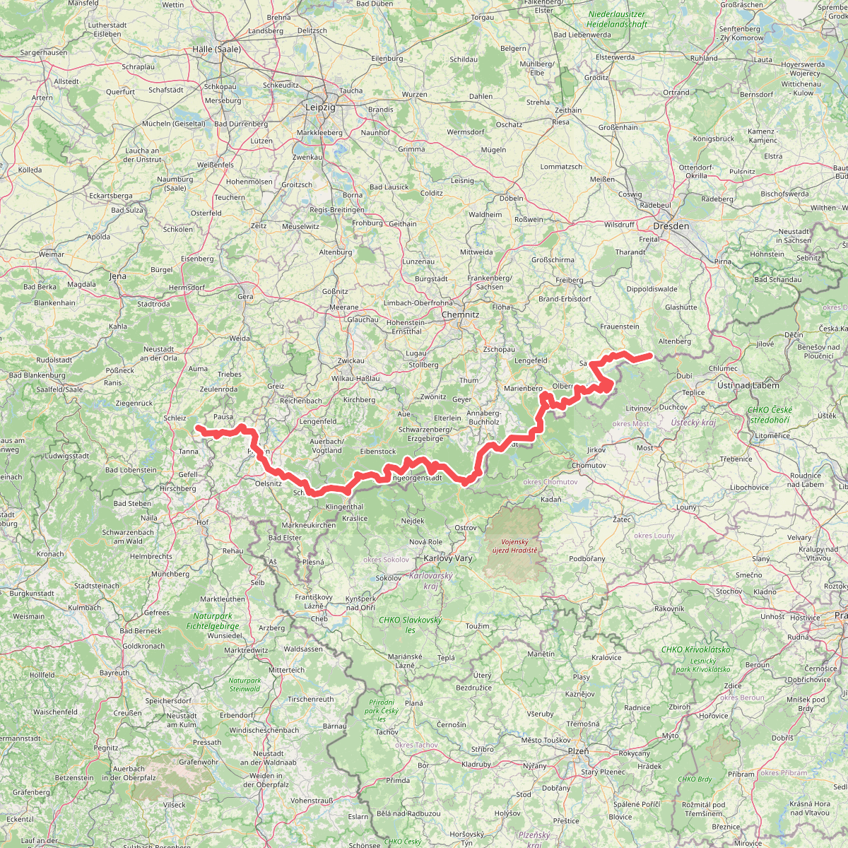Fernwanderweg Zittau – Wernigerode (Sachsen West)