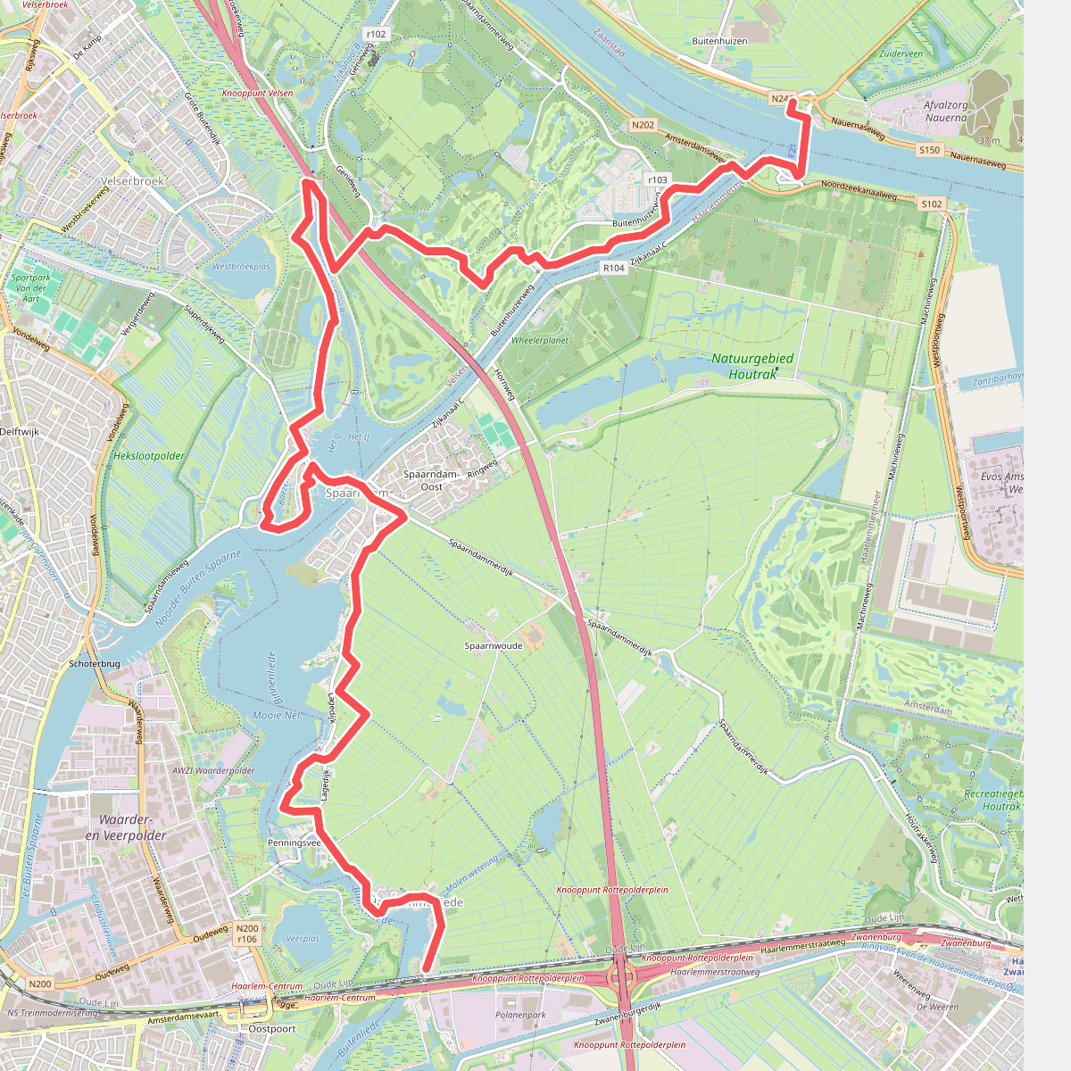 Veer Buitenhuizen - Haarlemmerliede · Waterliniepad etappe 4