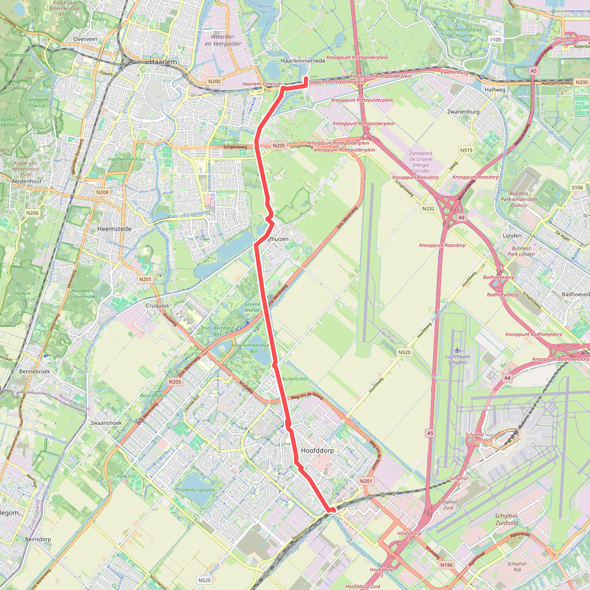 Haarlemmerliede - Hoofddorp · Waterliniepad etappe 5