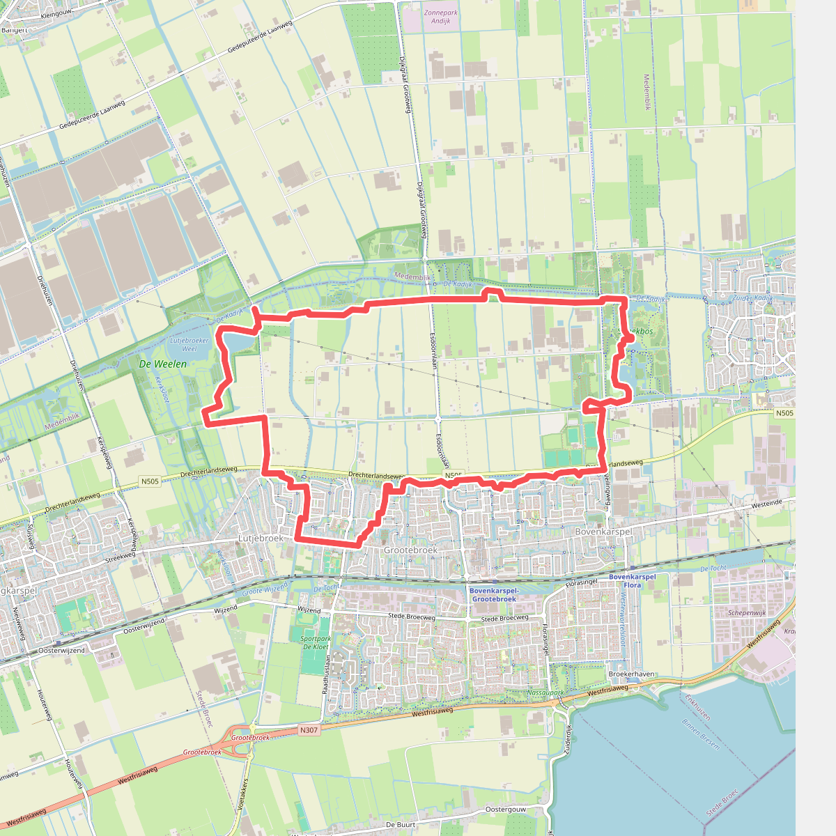 Oude Gouwroute (zwart)