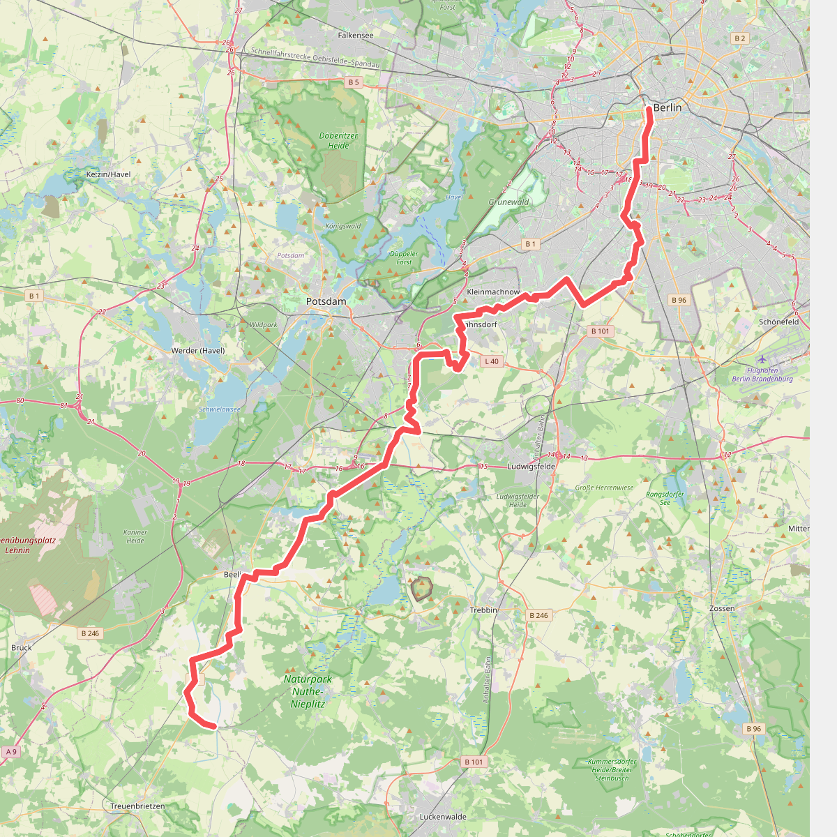 JW Berlin - Leipzig Segment Teltow - Beelitz