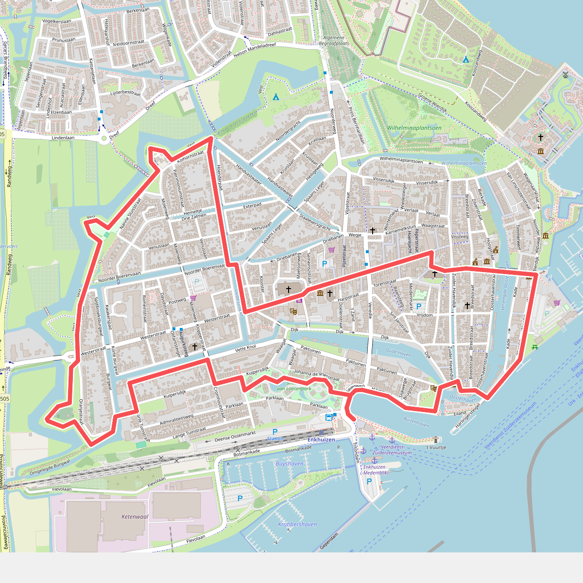 Drommedarisroute (blauw)