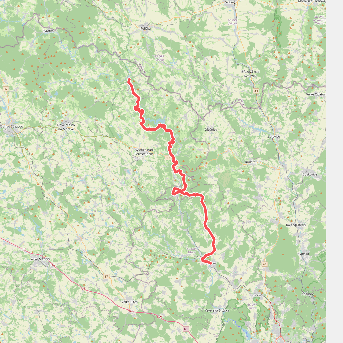 Via Czechia - Centrální (8. Údolí Svratky)