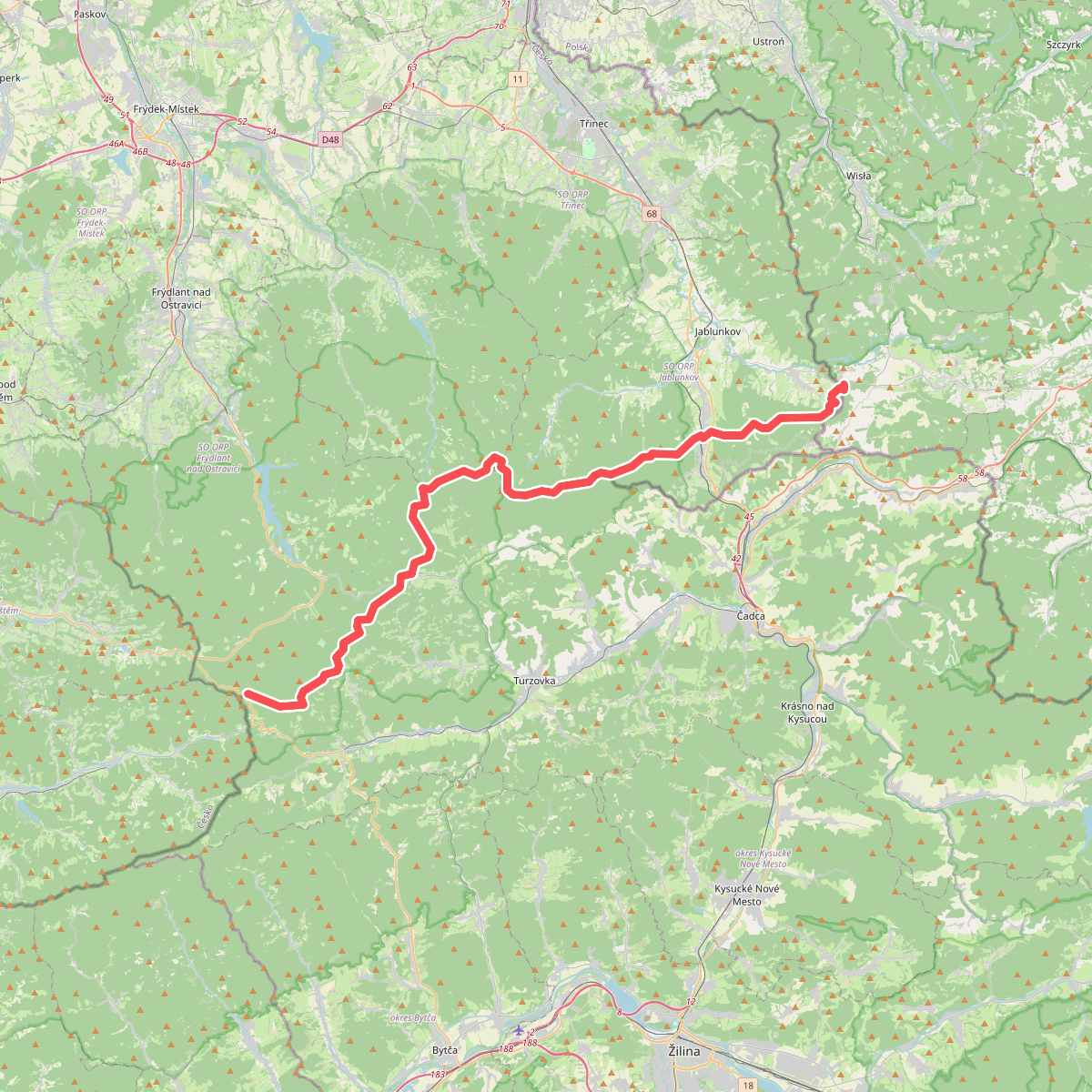 Via Czechia - Jižní (1. Moravskoslezské Beskydy)