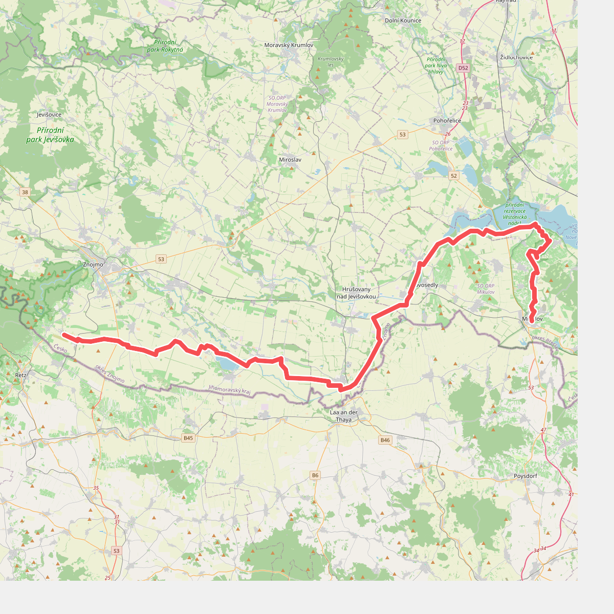 Via Czechia - Jižní (5. Mikulovská vrchovina a Dyjskosvratecký úval)