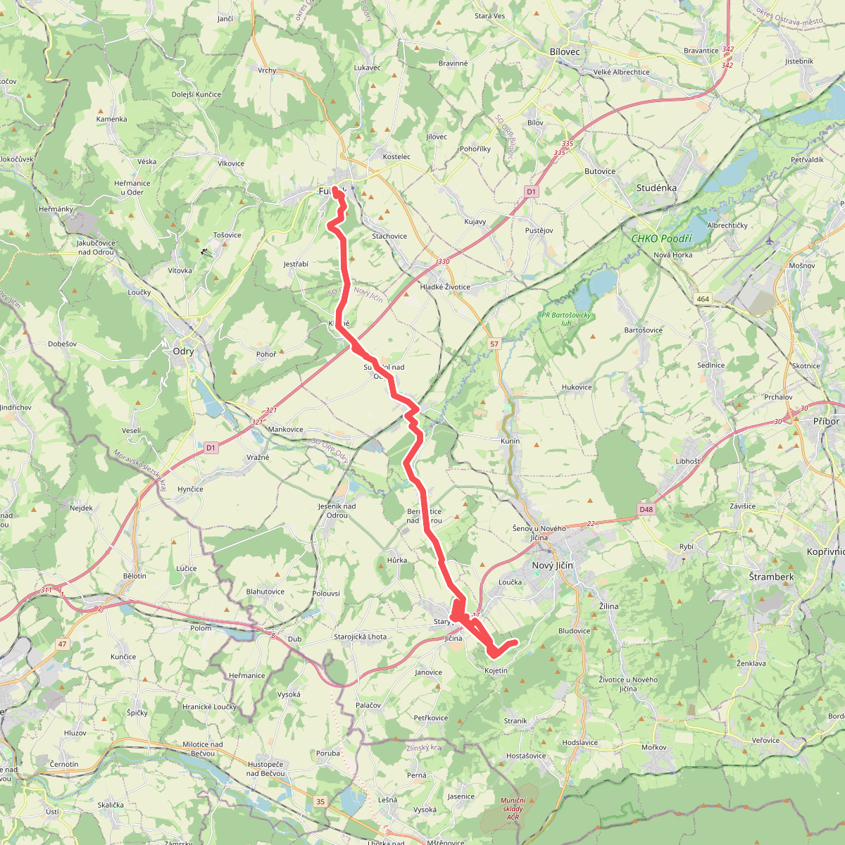 Via Czechia - Severní (14. Moravská brána a Podbeskydská pahorkatina)
