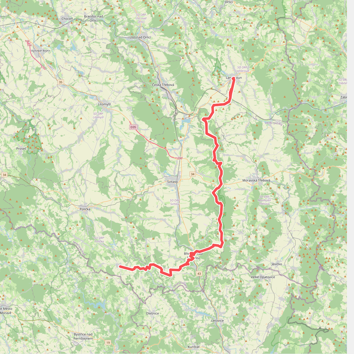 Via Czechia - Českomoravská (3. Českotřebovská vrchovina)