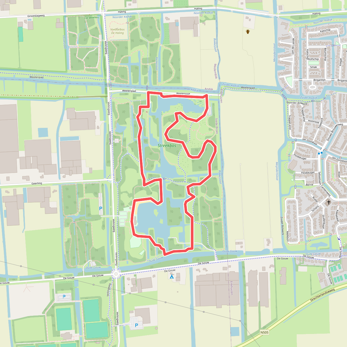 Bronstijdroute (blauw)