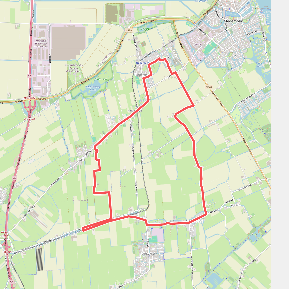 Broerdijkroute (zwart)