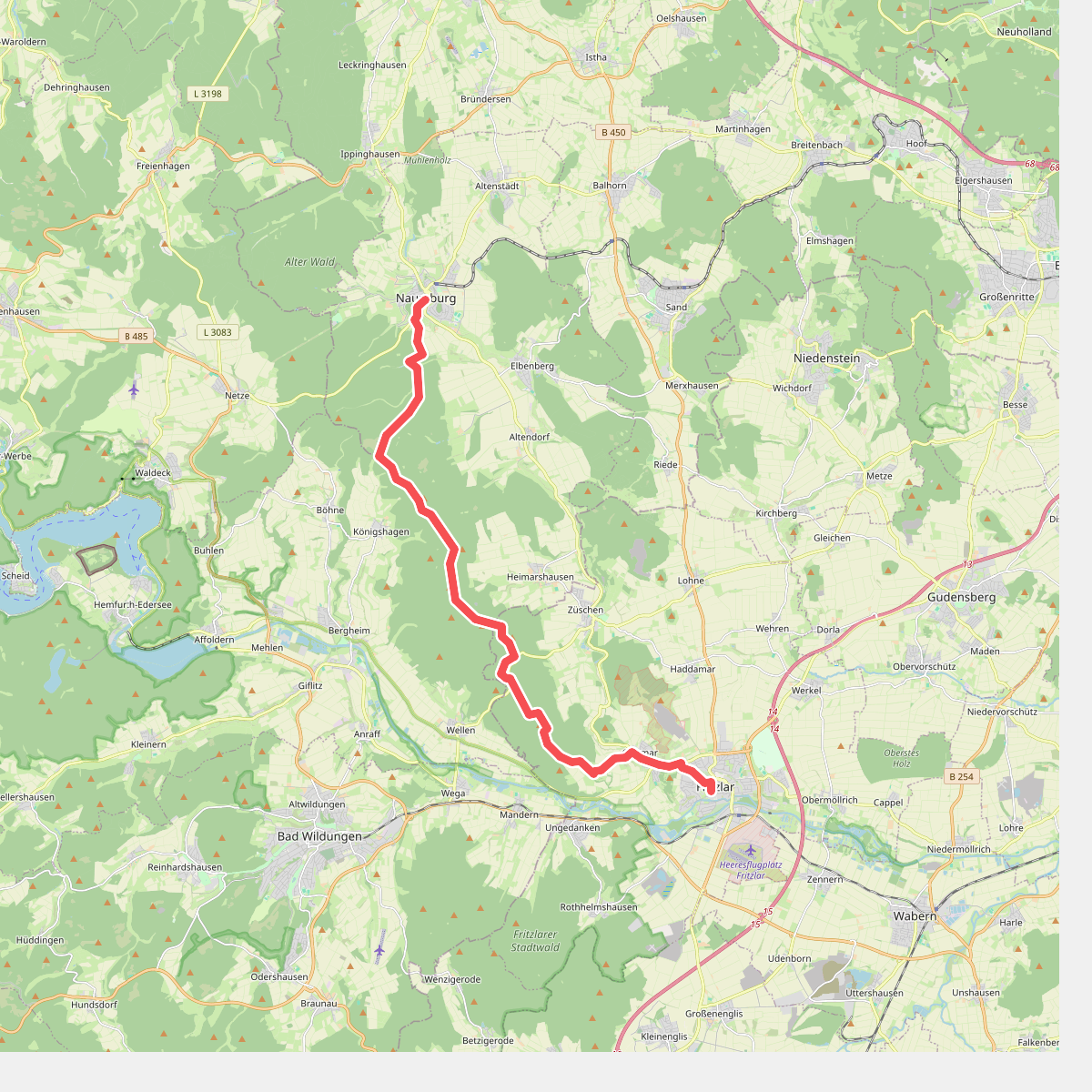 Bonifatiuspfad Abschnitt 4, - Naumburg - Fritzlar