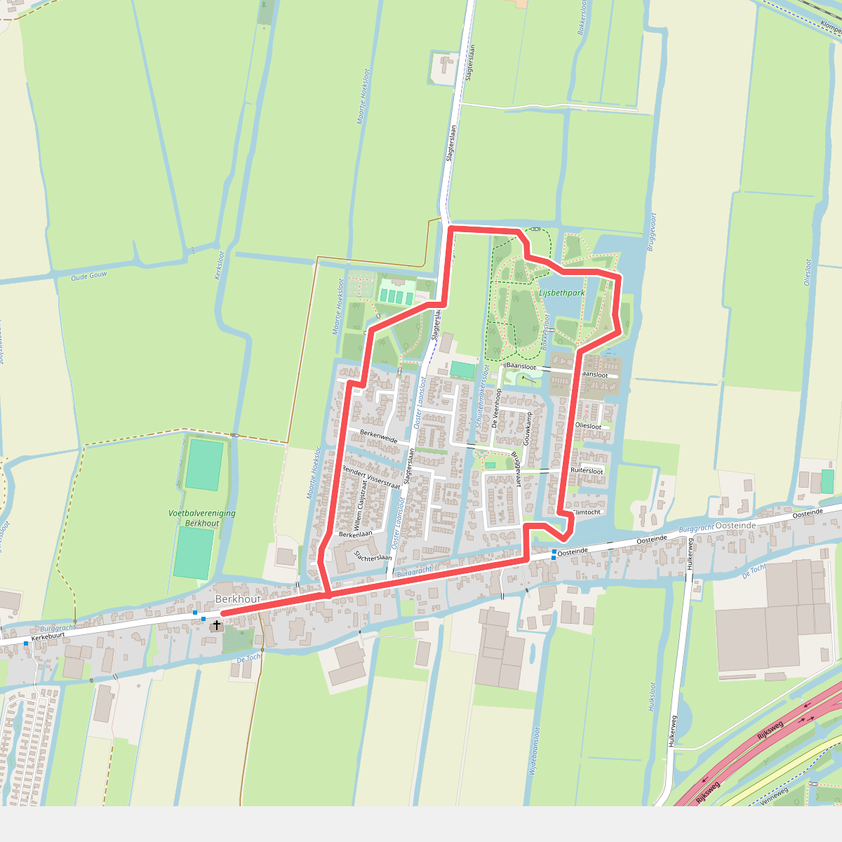 Ommetje Oosteinde (rood)