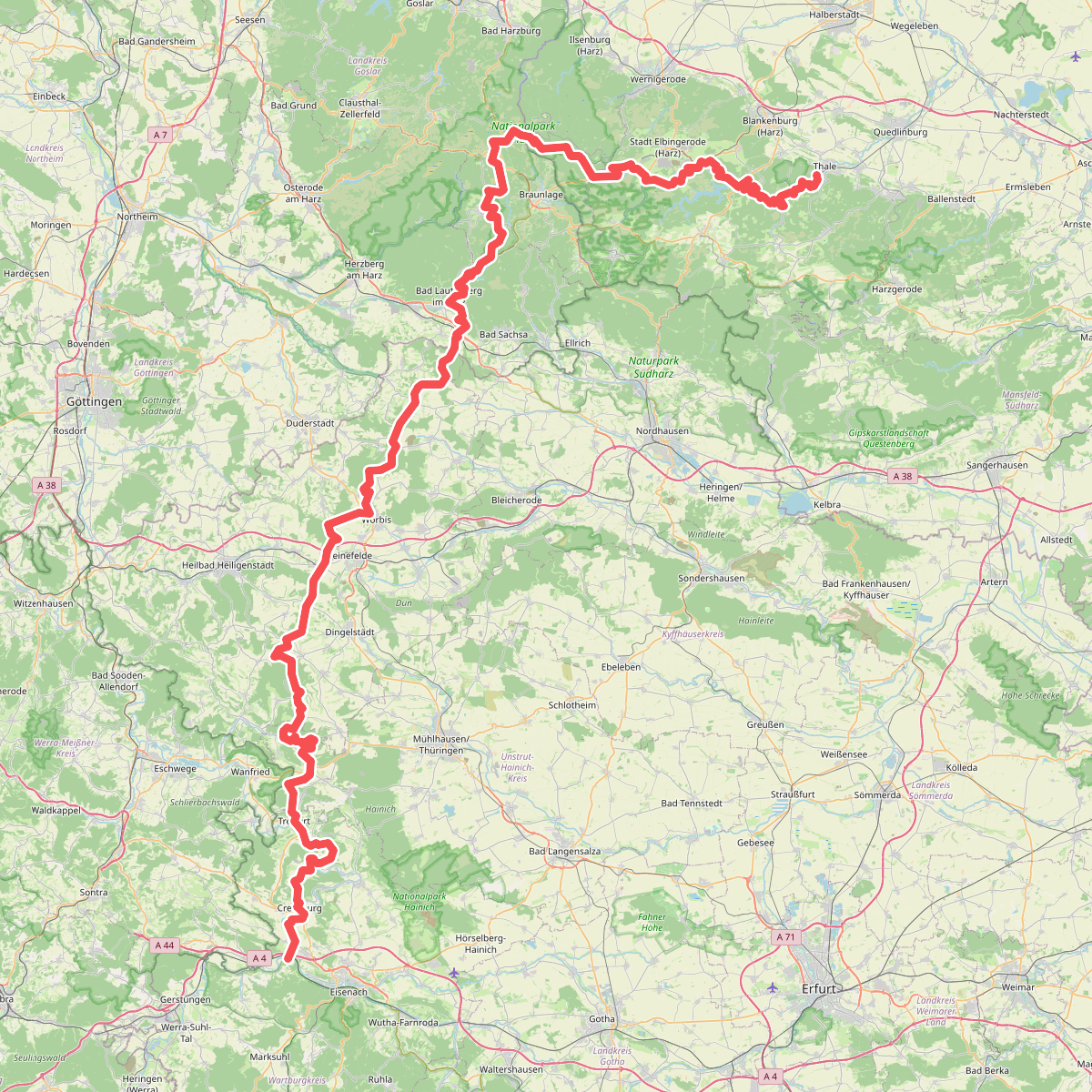 Fernwanderweg Harz – Eichsfeld – Thüringer Wald (HET)
